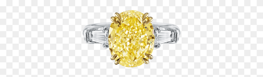 317x187 Classic Winston Oval Shaped Yellow Diamond Ring Ring Diamond Yellow, Accessories, Accessory, Jewelry HD PNG Download
