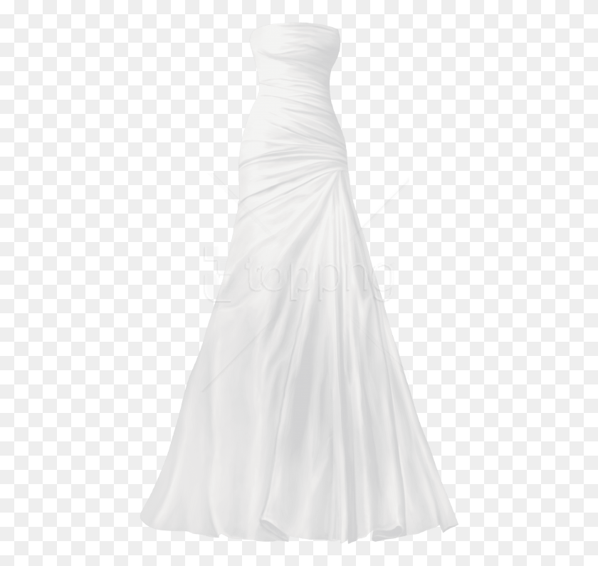 450x735 Классическое Свадебное Платье, Одежда, Одежда, Халат Png Скачать