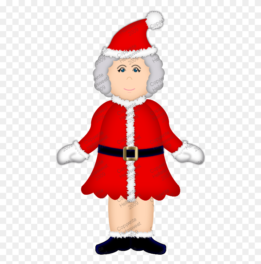 485x789 Claus By Hellasweet Mrs Claus Transparent, Doll, Toy, Person HD PNG Download