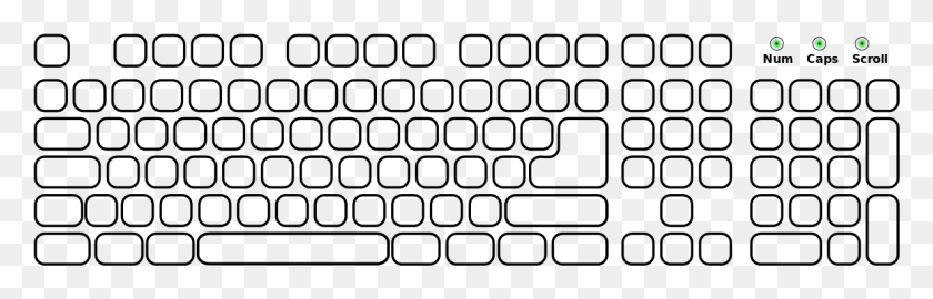 1184x320 Clavier Without Labels Shapes Only Computer Keyboard To Label, Gray, World Of Warcraft HD PNG Download