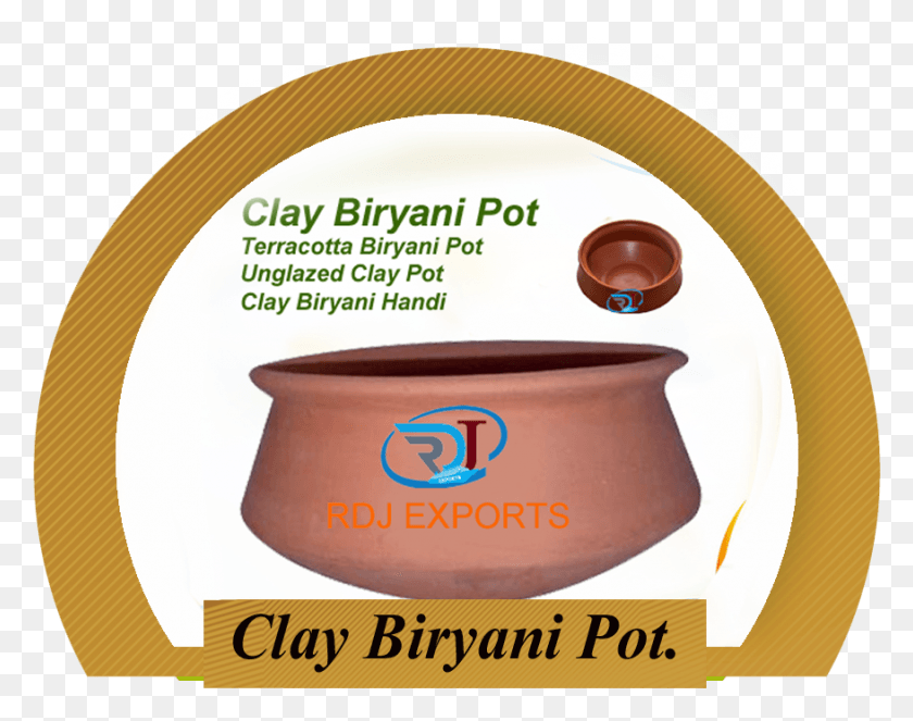 877x678 Clay Biryani Pot Circle, Bowl, Tape, Soup Bowl HD PNG Download