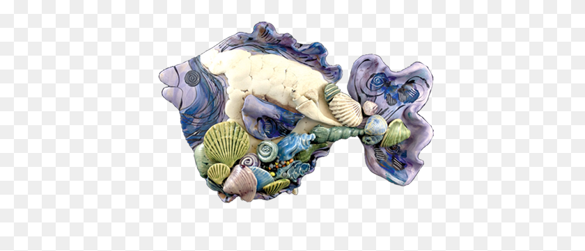 407x301 Clay Born Pottery Illustration, Porcelain, Sea Life HD PNG Download