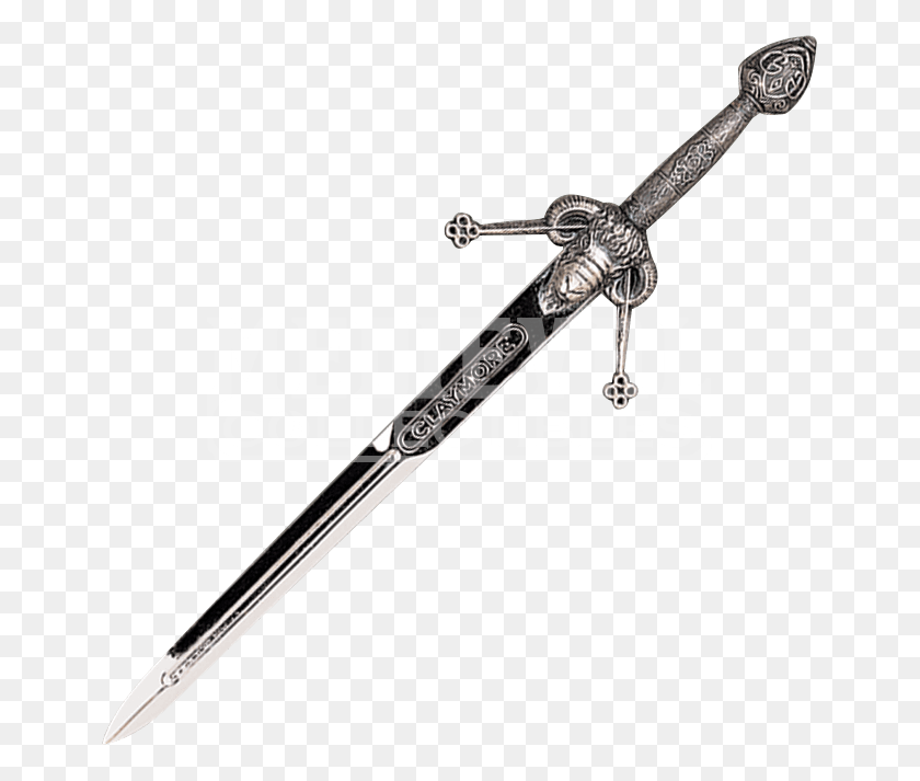 653x653 Claymore Pewter Sword, Blade, Weapon, Weaponry HD PNG Download