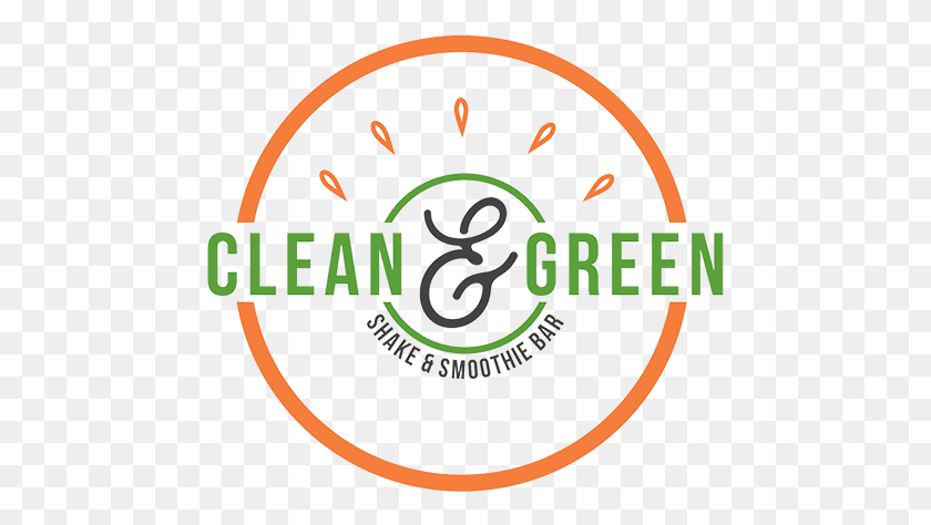 467x414 Clean Amp Green Logo Circle, Text, Label, Plant HD PNG Download