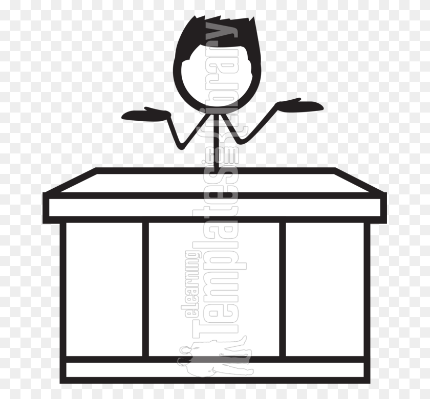 673x720 Cleaning Drawing Stick Figure Transparent Stick Figure Working, Altar, Church, Architecture HD PNG Download