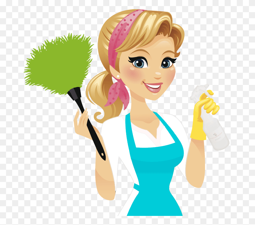 683x682 Cleaning Lady Maid Service, Person, Human, Toy HD PNG Download