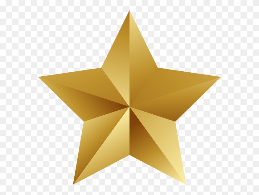 600x571 Clear Background Star, Symbol, Star Symbol, Gold HD PNG Download