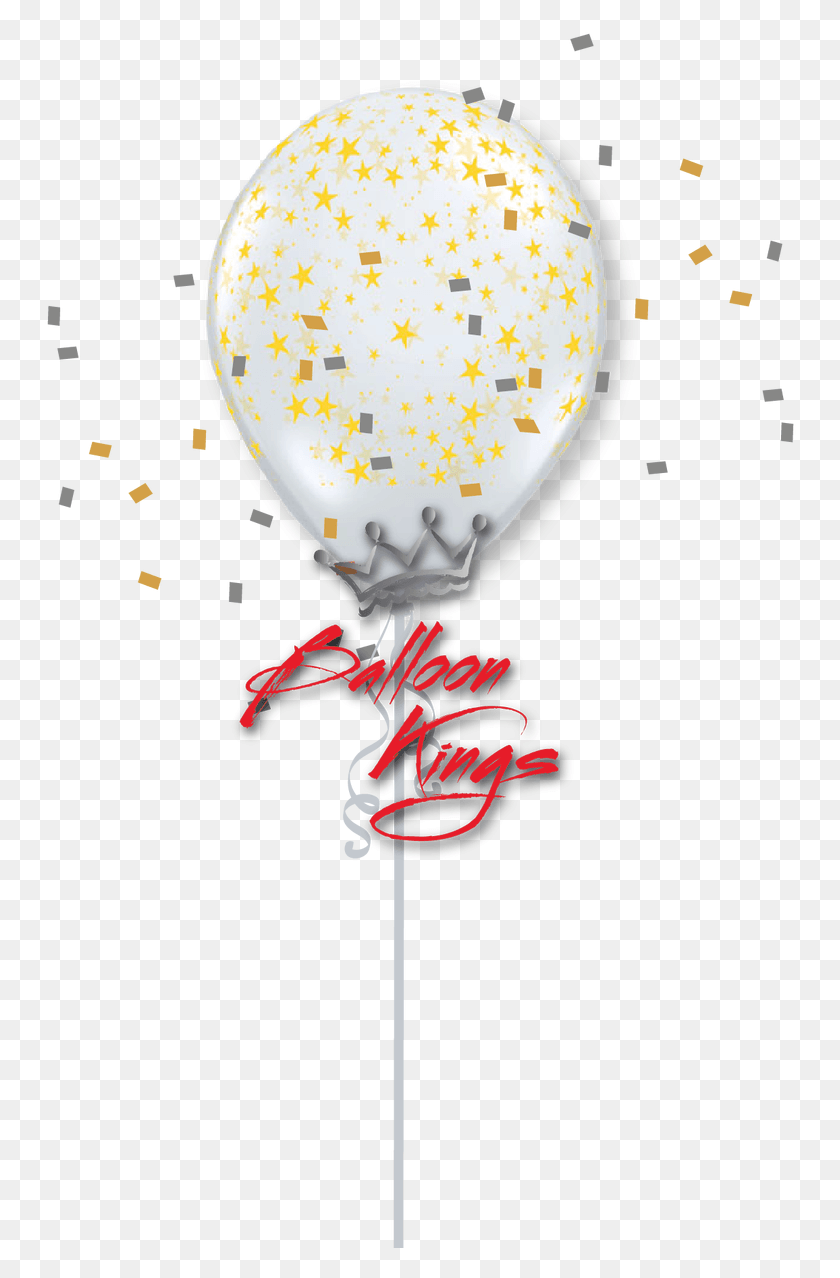 752x1218 Clear Gold Stars Birthday Girl Balloon, Ball, Confetti, Paper Descargar Hd Png