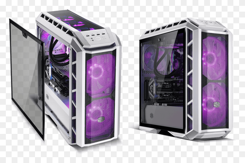 1072x688 Clear View Inside Cooler Master Mastercase H500p Mesh, Computer, Electronics, Hardware HD PNG Download