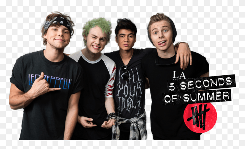 961x555 Clearart 5 Seconds Of Summer, Clothing, Person, Sleeve HD PNG Download