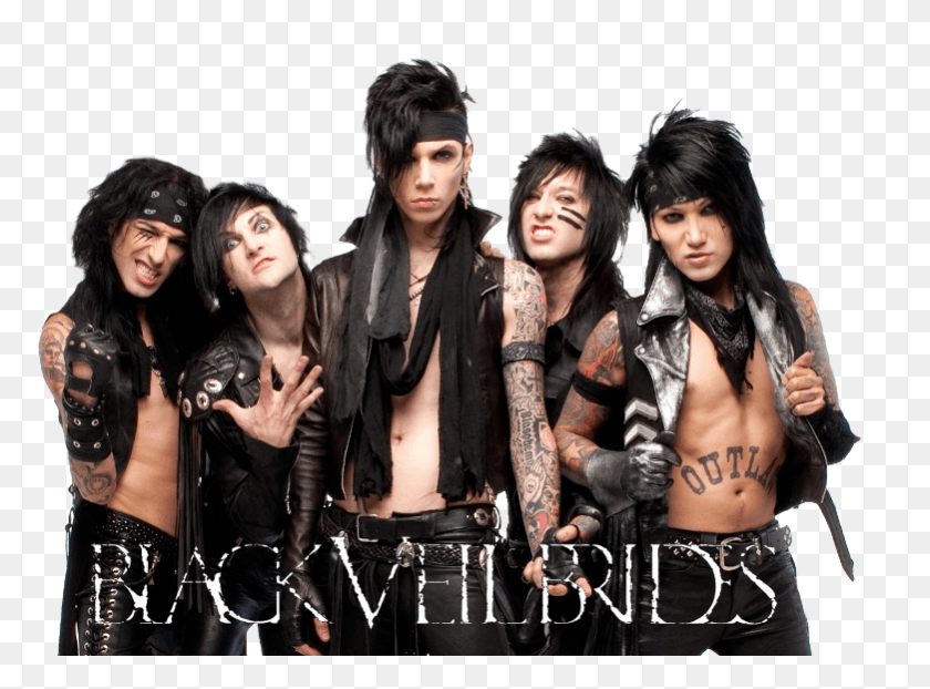 781x563 Clearart Black Veil Brides 2013, Skin, Person, Musician HD PNG Download