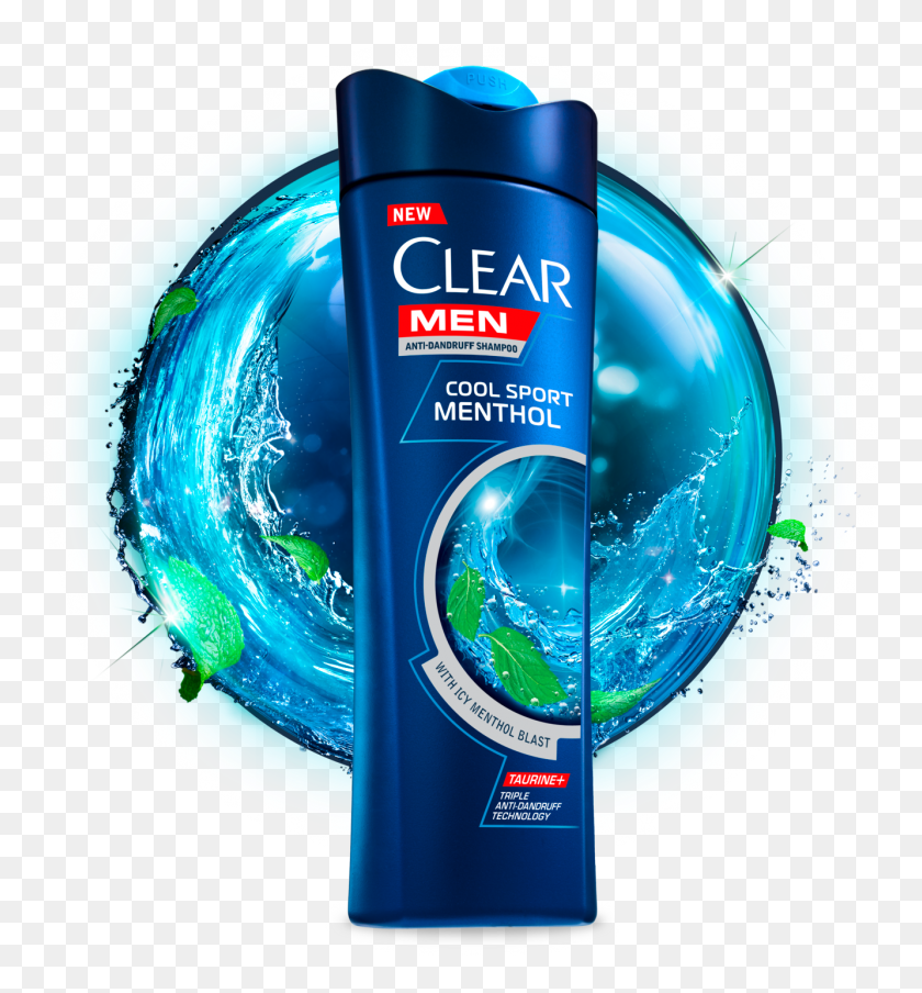 1333x1444 Clearmen Coolsportmenthol 315Ml Fop 1522664 Clearhaircare Com Anti Caída Del Cabello, Botella, Cosméticos, Champú Hd Png Descargar