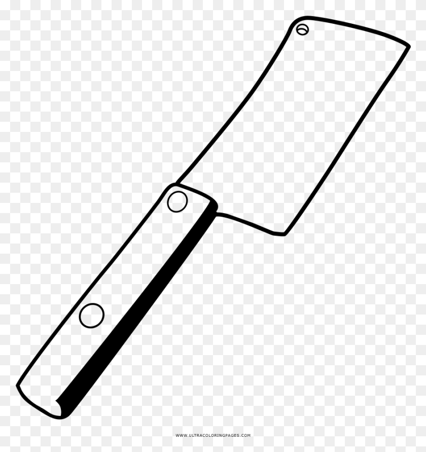 875x933 Cleaver Coloring, Gray, World Of Warcraft HD PNG Download