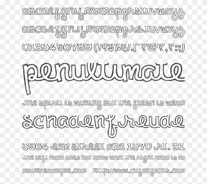 660x687 Шрифт Clementine Sketch Free Pcmac И Веб-Каллиграфия, Текст, Почерк, Письмо Hd Png Скачать