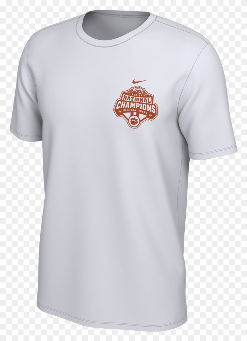 1024x1444 Clemson National Champs Nike T Shirt For 25 Active Shirt, Clothing, Apparel, Sleeve Descargar Hd Png