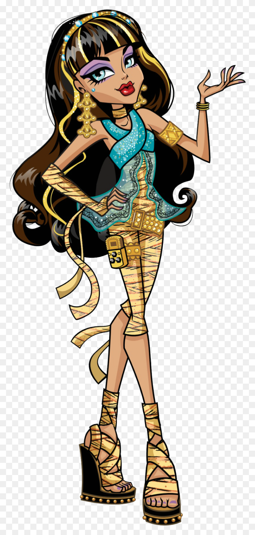 817x1778 Cleo De Nile Monster High Artwork, Person, Human HD PNG Download