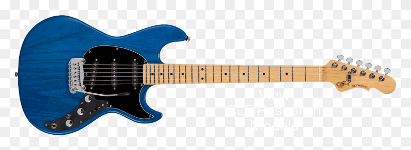 1197x380 Clf Research Charvel So Cal Blue, Guitar, Leisure Activities, Musical Instrument HD PNG Download