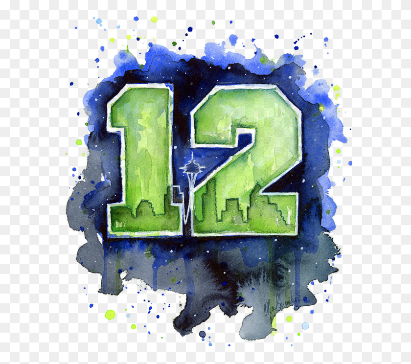 600x684 Click And Drag To Re Position The Image If Desired 12th Man Seahawks Art Seattle Go Hawks, Text, Alphabet, Number HD PNG Download