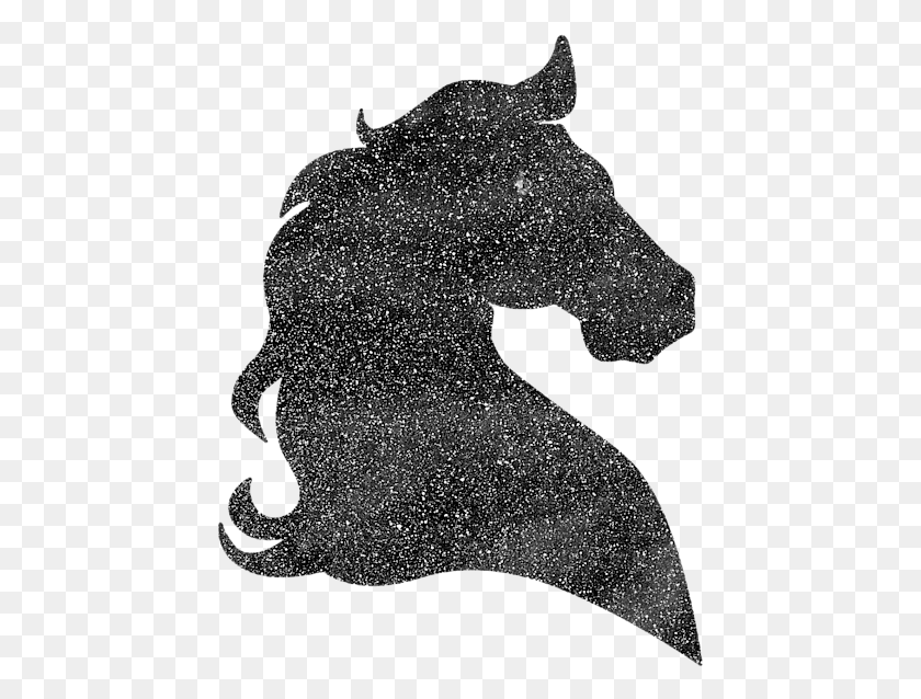 445x578 Click And Drag To Re Position The Image If Desired Black Horse Head Logo, Rug, Sculpture HD PNG Download