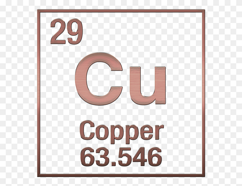 586x587 Click And Drag To Re Position The Image If Desired Copper Periodic Table Transparent, Number, Symbol, Text HD PNG Download