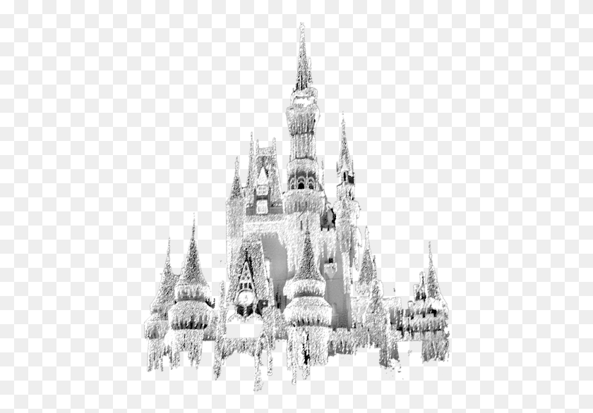 436x526 Descargar Png / Castillo De Cenicienta De Disney World Hd Png
