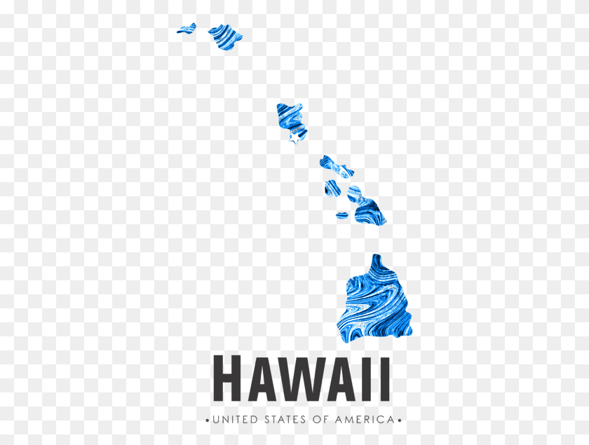 339x575 Click And Drag To Re Position The Image If Desired Hawaii Map Art, Poster, Advertisement Descargar Hd Png