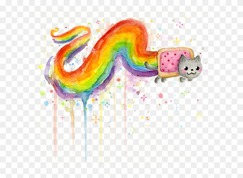 600x554 Click And Drag To Re Position The Image If Desired Rainbow Nyan Cat, Modern Art HD PNG Download