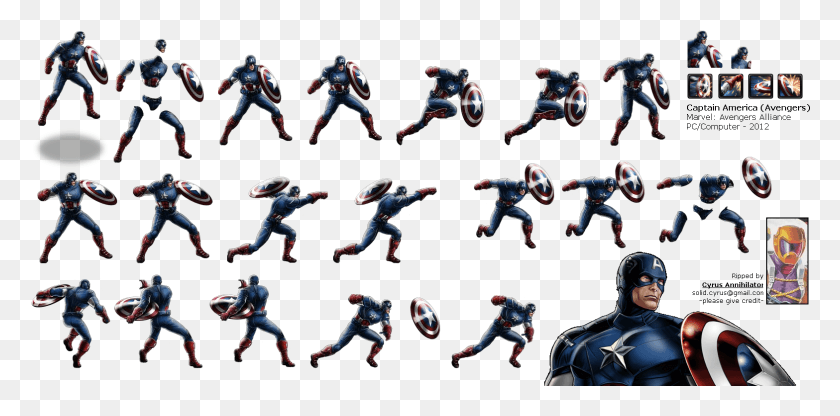 1567x716 Click For Full Sized Image Captain America Marvel Avengers Alliance Sprites Captain America, Person, Human, People HD PNG Download