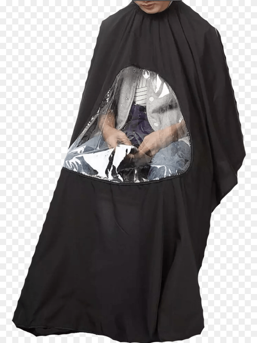 769x1120 Click Here Barbers Cape, Cloak, Clothing, Fashion, Adult Sticker PNG