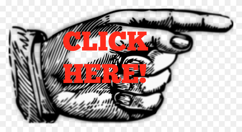 1280x654 Click Here Call To Action Red Pointing Finger Clipart, Clothing, Apparel, Sport HD PNG Download