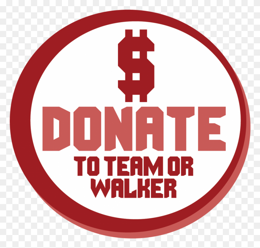 964x918 Click Here To Donate To A Walker Team Or The Event Circle, Label, Text, Logo HD PNG Download