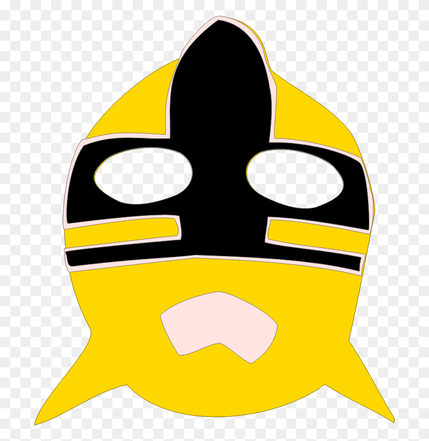707x804 Click Here To Purchase The Svg Pdf Files Of The Power Rangers Samurai Yellow Ranger Mask, Label, Text, Clothing HD PNG Download