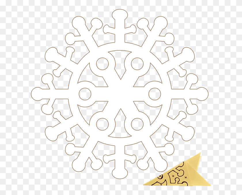 627x616 Click Here To Snowflake With Clear Background Christmas Day, Cross, Symbol HD PNG Download