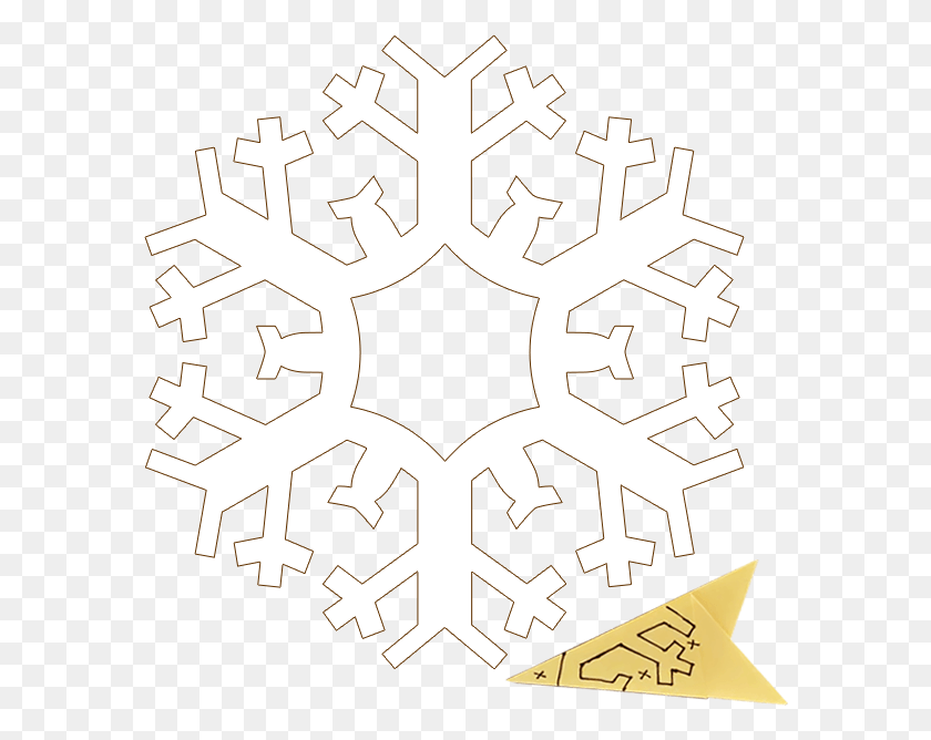 582x608 Click Here To Snowflake With Clear Background Illustration, Rug, Stencil HD PNG Download