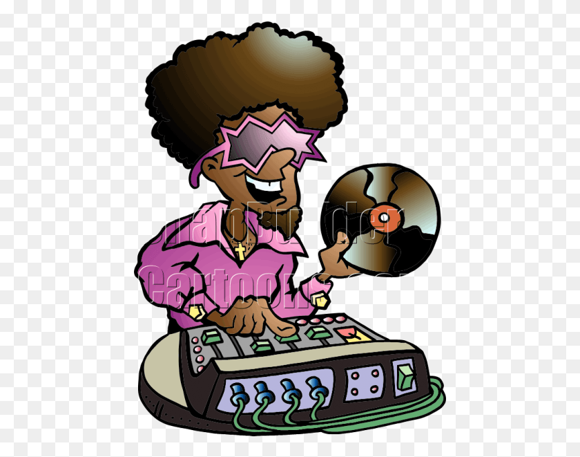 453x601 Click Image For Gallery View Disco Cartoons, Dj, Hair, Electronics HD PNG Download