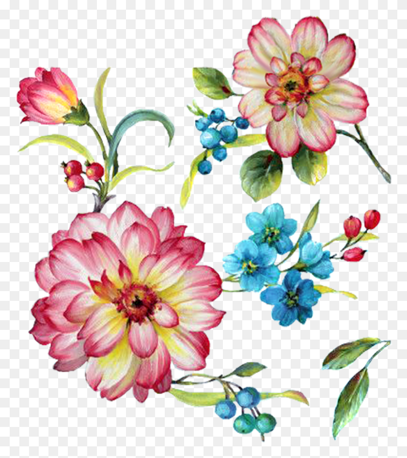 1316x1493 Click On Image To Enlarge Floral Design, Plant, Dahlia, Flower HD PNG Download