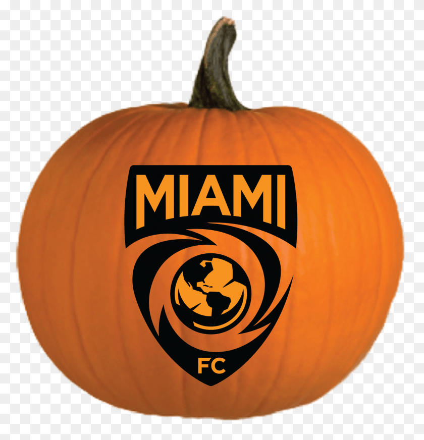 1593x1660 Click On Your Favorite Designs To The Stencils Miami Fc, Pumpkin, Vegetable, Plant HD PNG Download