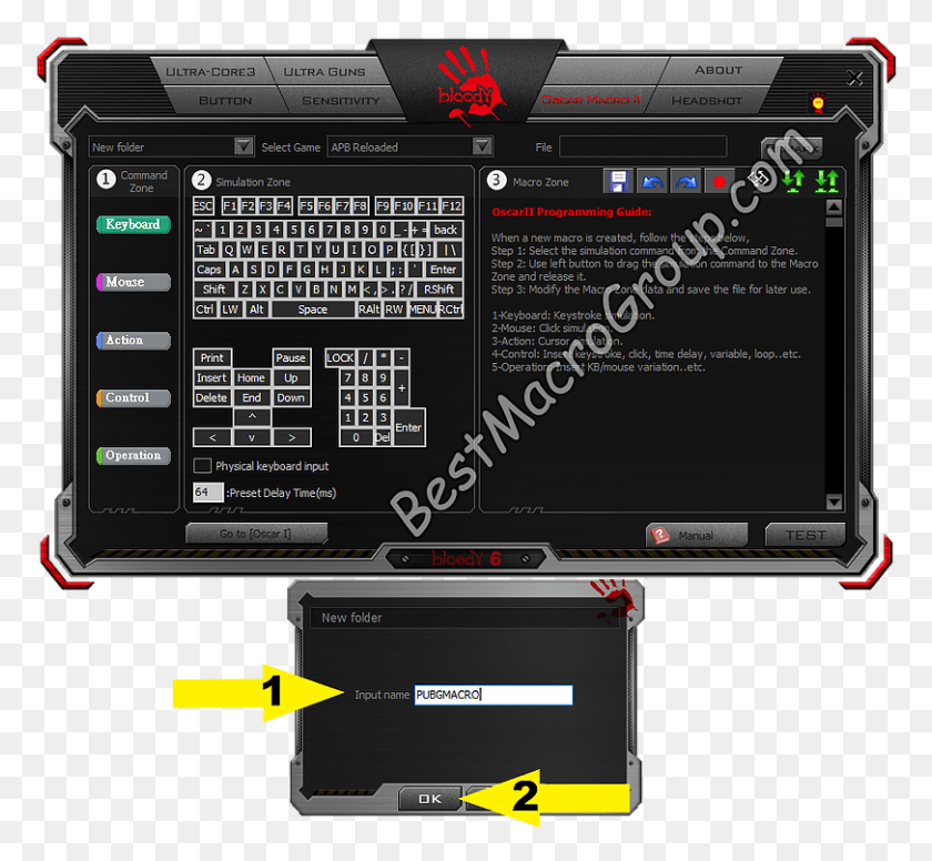 811x745 Click The File Button And Select Import In Out Bloody Mouse No Recoil, Electronics, Screen, Text HD PNG Download