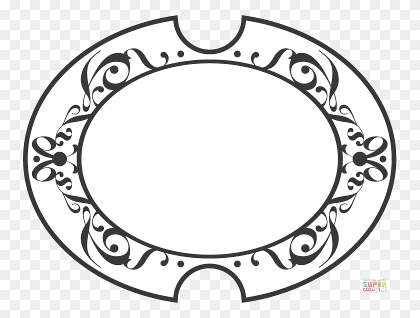 750x576 Click The Swirls Ornament Coloring Pages To View Printable Circle, Oval, Sunglasses, Accessories HD PNG Download