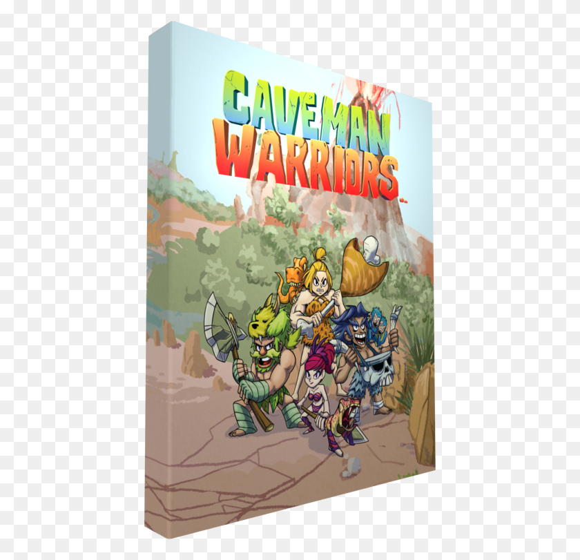 423x751 Click To Enlarge Image Cavemanwarriors Artbook Cartoon, Poster, Advertisement, Leisure Activities HD PNG Download