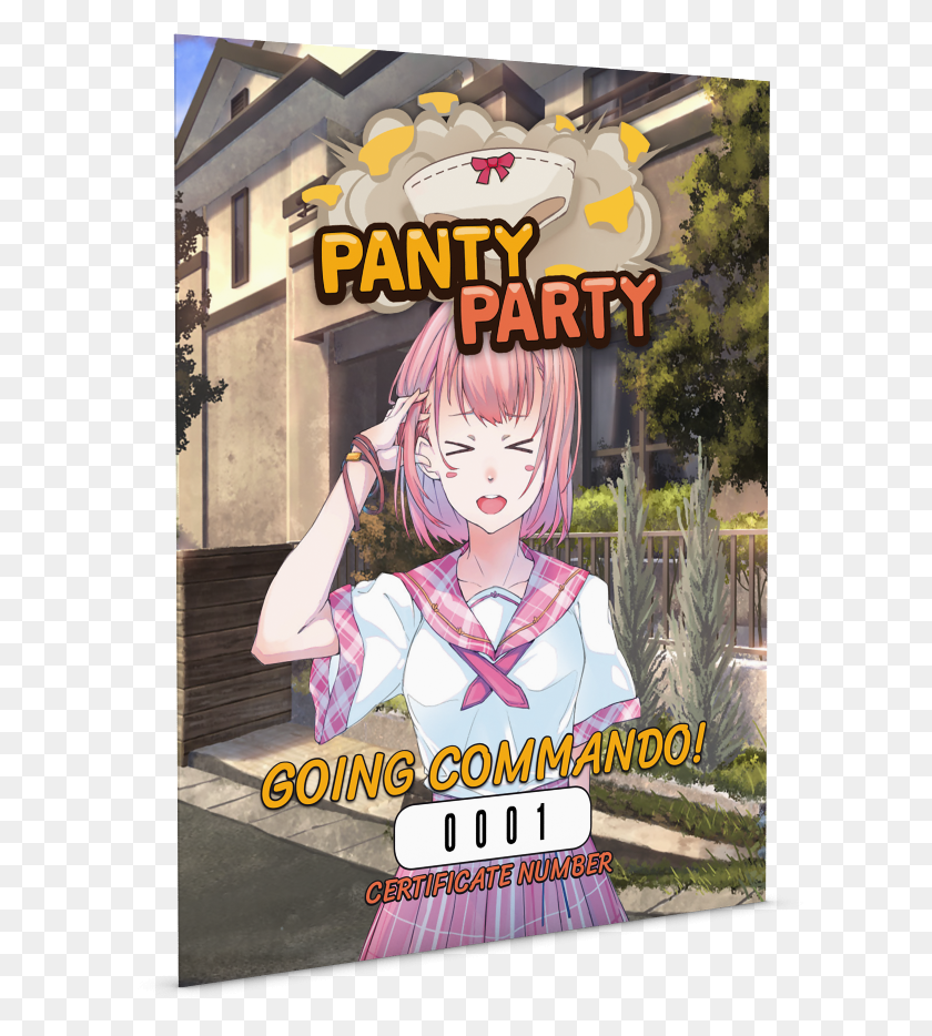 631x874 Click To Enlarge Image Pantyparty Switch Certificate Cartoon, Poster, Advertisement, Comics Descargar Hd Png