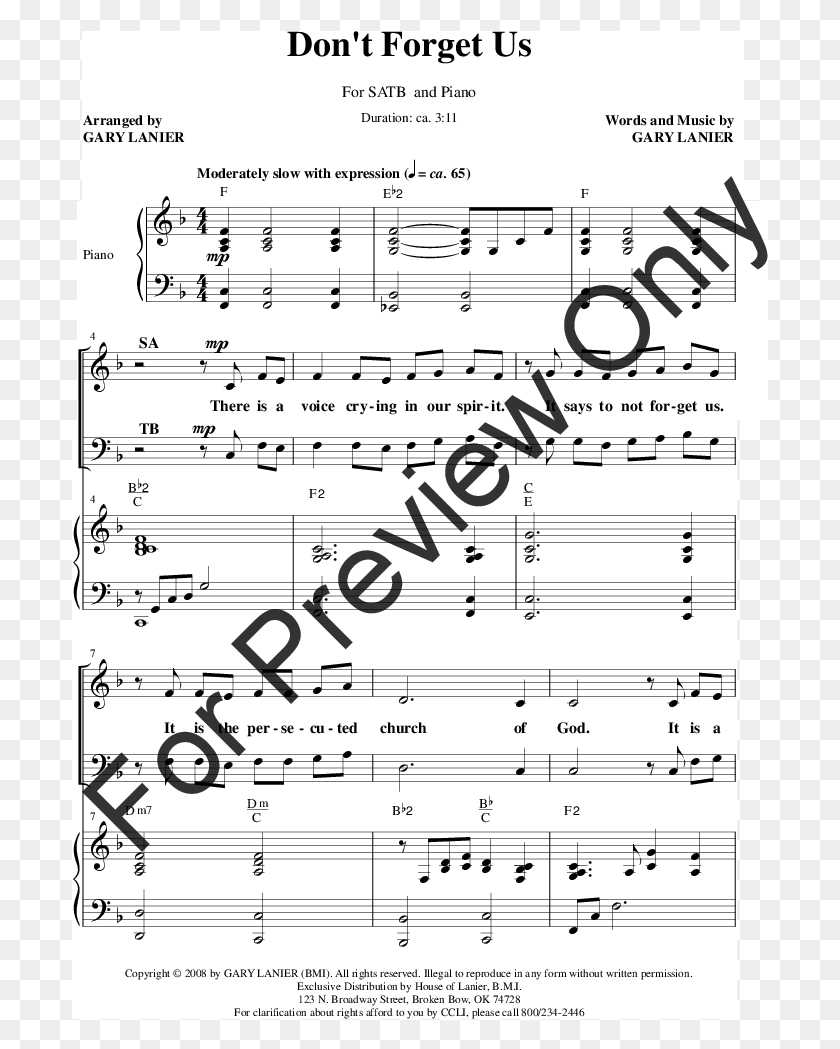 697x989 Click To Expand Don39t Forget Us Thumbnail Sheet Music, Text HD PNG Download