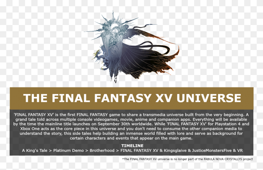 1027x638 Descargar Png / Final Fantasy Xv, Poster, Anuncio, Flyer Hd Png