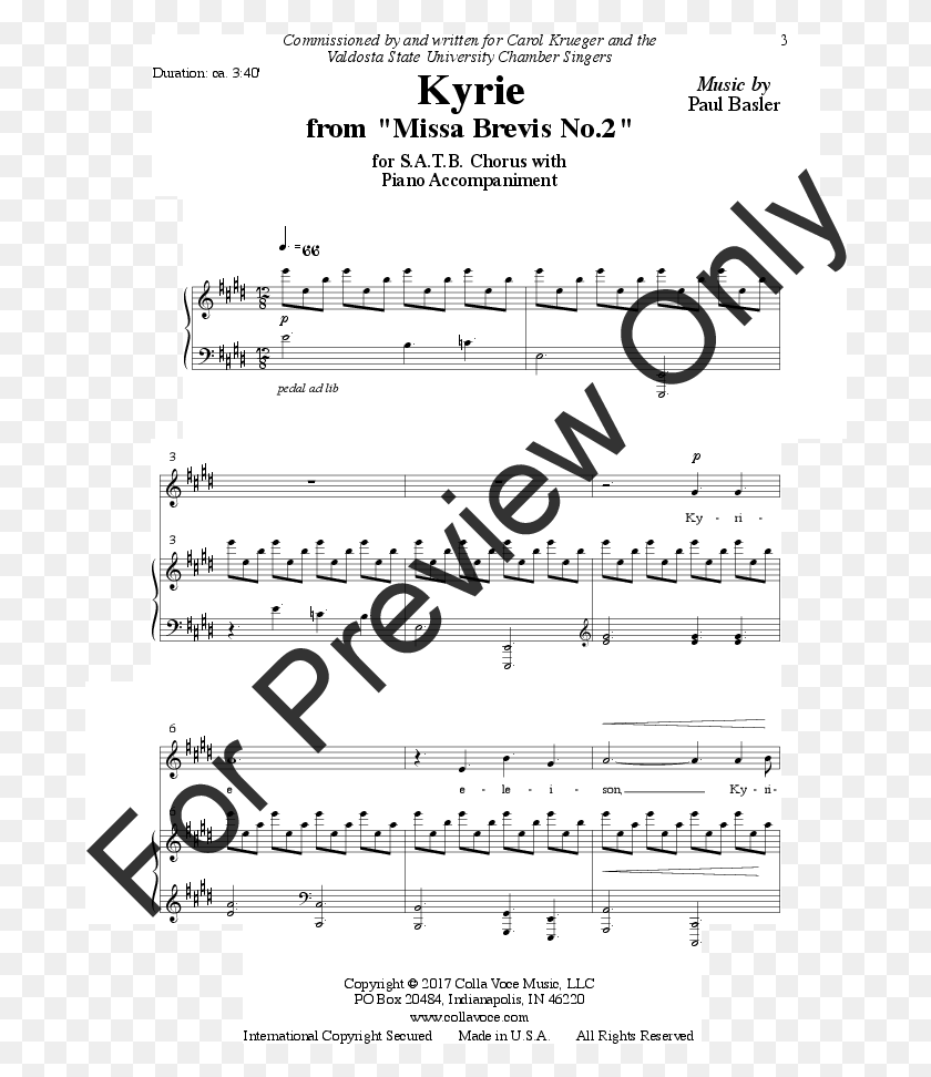 688x912 Click To Expand Kyrie Thumbnail Sheet Music, Airplane, Aircraft, Vehicle HD PNG Download