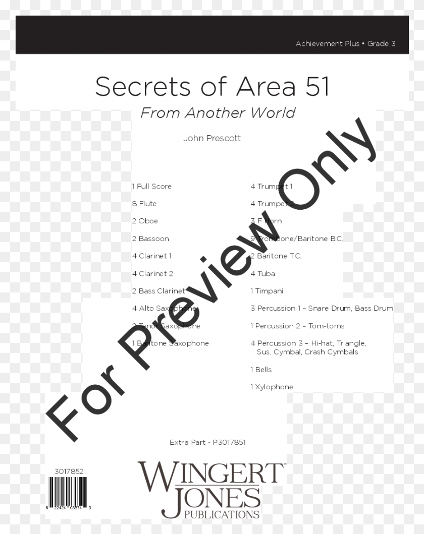 865x1108 Click To Expand Secrets Of Area 51 Thumbnail Pomp And Circumstance Clare Grundman Clarinet, Text, Nature, Outdoors HD PNG Download