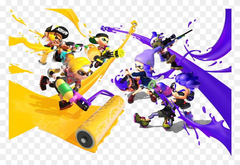 1401x929 Click To Expand Splatoon 2 Color Ink, Person, Human, Graphics HD PNG Download