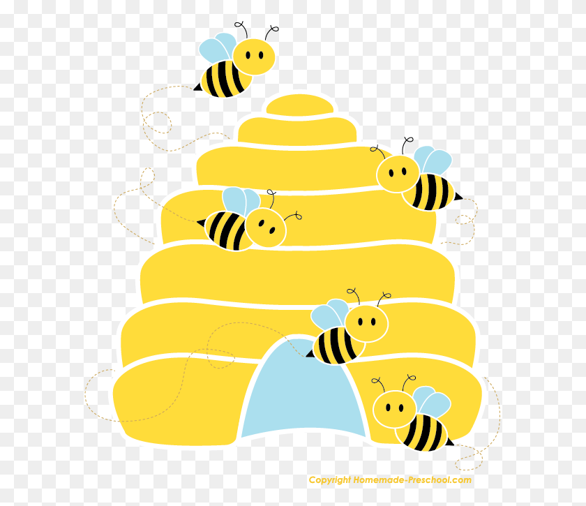 597x665 Click To Save Image Birthday Bees Clipart, Graphics, Text HD PNG Download