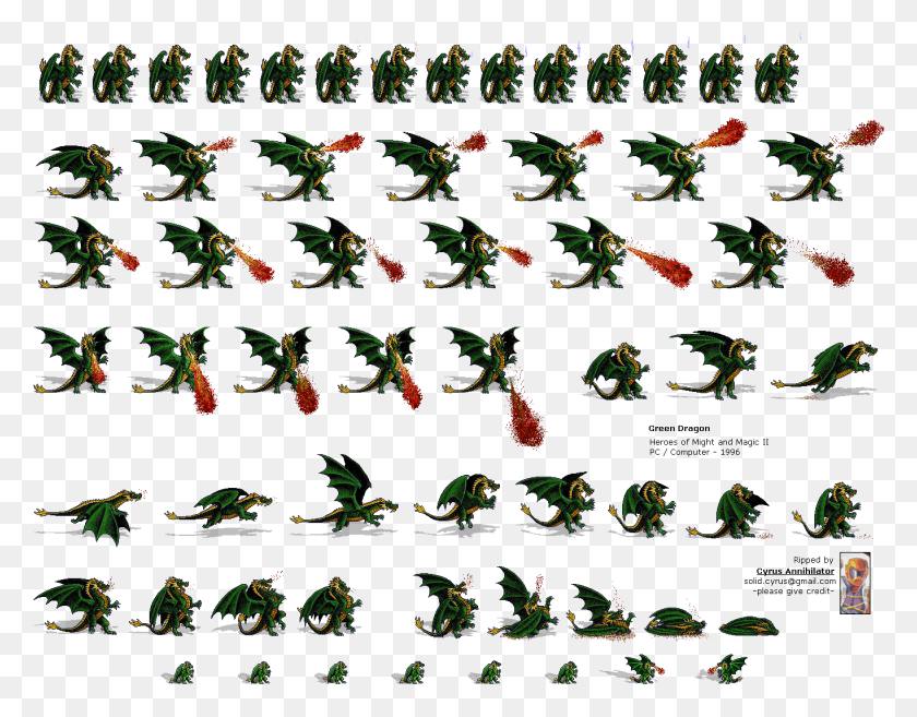 1365x1045 Click To View Full Size Dragon Sprite Sheet, Animal, Insect, Invertebrate HD PNG Download