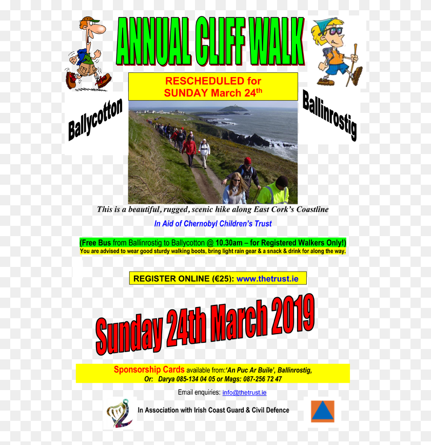 588x807 Cliff Walk Hiking Cartoon, Poster, Advertisement, Person HD PNG Download