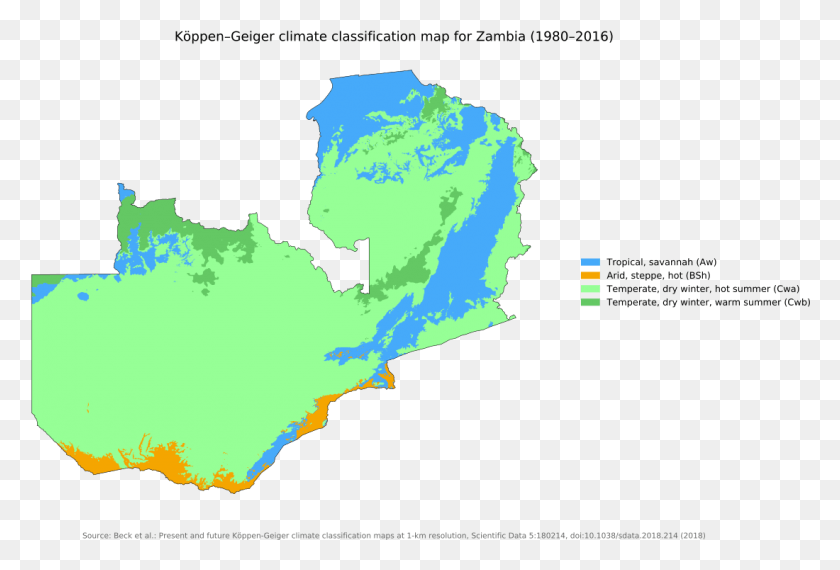 1100x720 Climate Map Of Zambia, Diagram, Plot, Atlas HD PNG Download